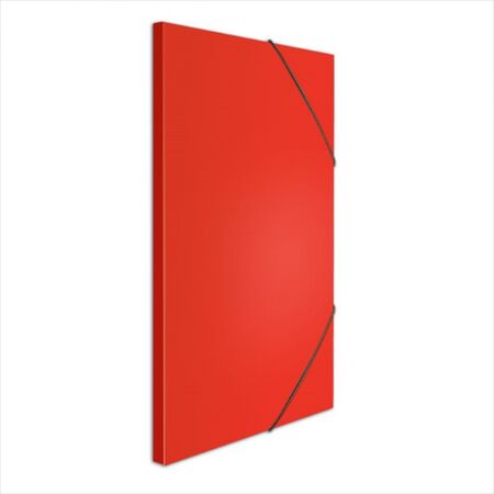 Salko Κουτί Αρχείου Με Λάστιχο 25x35x1,5cm Πλαστικοποιημένο Χαρτόνι Κόκκινο