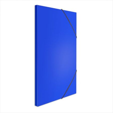 Salko Κουτί Αρχείου Με Λάστιχο 25x35x1,5cm Πλαστικοποιημένο Χαρτόνι Μπλε