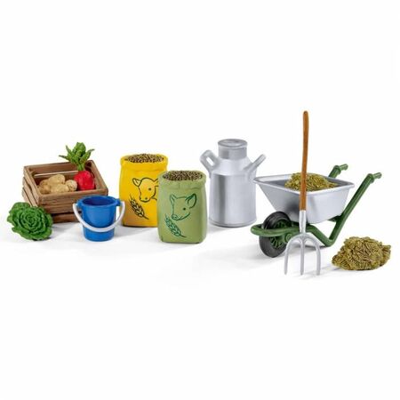 Schleich Σετ Παιχνιδιού Αξεσουάρ Για Τάισμα Όλων Των Ζώων Της Φάρμας