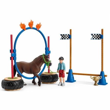 Schleich Σετ Παιχνιδιού Διαγωνισμός Ευκινησίας Πόνυ