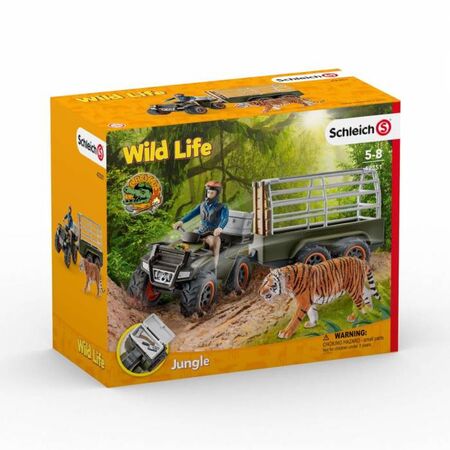 Schleich Σετ Παιχνιδιού Γουρούνα Με Τρέιλερ Και Δασοφύλακα