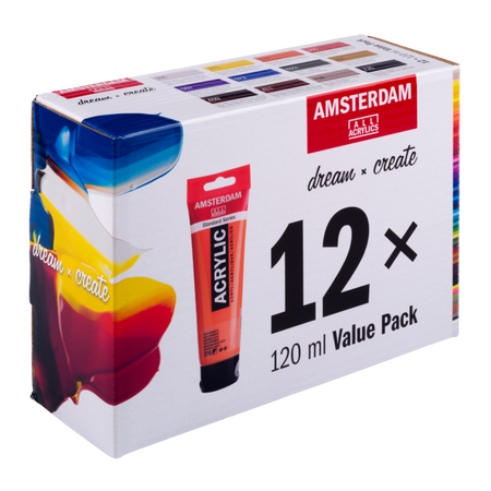 ΣΕΤ ΑΚΡΥΛΙΚΑ AMSTERDAM 12TEMx120ml Value Pack