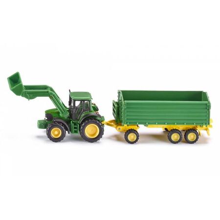 Siku Τρακτέρ John Deere Με Τρέιλερ 1:87