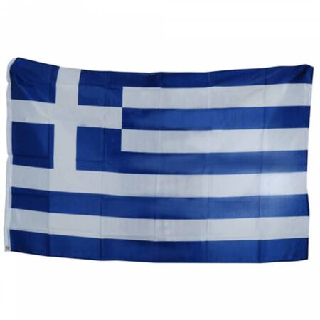 Σημαία Ελληνική Πολυστερική Ραφτή Με Κρίκους Για Κοντάρι 100x150cm
