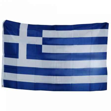Σημαία Ελληνική Πολυστερική Ραφτή Με Κρίκους Για Κοντάρι 180x300cm
