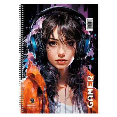 ΣΠΙΡΑΛ GAMER 21X29/180ΣΕΛ 3Θ