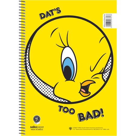 ΣΠΙΡΑΛ TWEETY 21X29/180ΣΕΛ 3Θ
