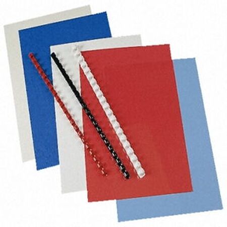 ΣΠΙΡΑΛ ΒΙΒΛΙΟΔΕΣΙΑΣ 12ΜΜ ΑΣΠΡΟ ΠΛΑΣΤΙΚΟ FELLOWES Χ 100