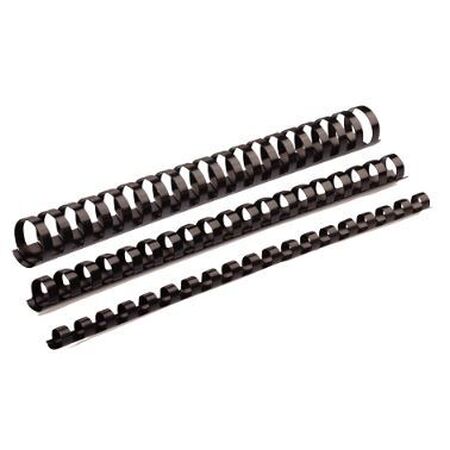 ΣΠΙΡΑΛ ΒΙΒΛΙΟΔΕΣΙΑΣ 25ΜΜ ΜΑΥΡΟ ΠΛΑΣΤΙΚΟ FELLOWES Χ 50