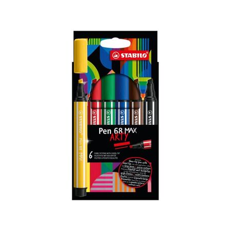 Stabilo Μαρκαδόροι Arty Pen 68 Max 6 Τεμ.