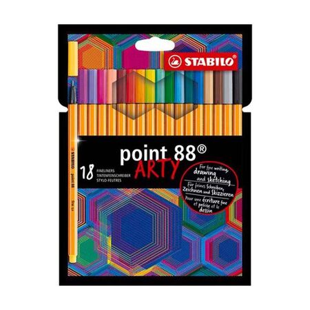 Stabilo Point 88 Arty 0.4mm 18 Τεμ.