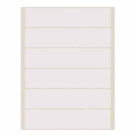 Sticki Ετικέτες Αυτοκόλλητες 40Φ. Λευκές 100x23mm (6 Στο Φύλλο)
