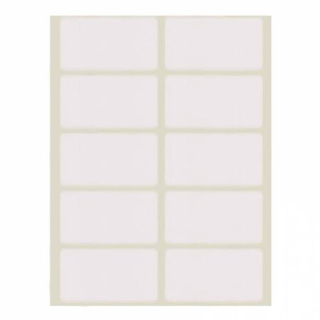 Sticki Ετικέτες Αυτοκόλλητες 40Φ. Λευκές 48x29mm (10 Στο Φύλλο)