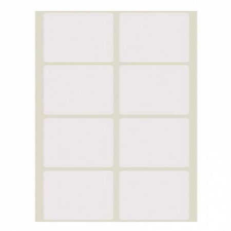 Sticki Ετικέτες Αυτοκόλλητες 40Φ. Λευκές 50x36mm (8 Στο Φύλλο)