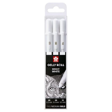ΣΤΥΛΟ GELLY ROLL BASIC WHITE ΣΕΤ3 (05/08/10)