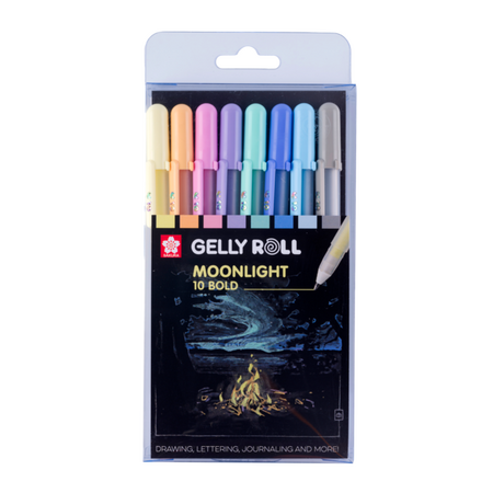 ΣΤΥΛΟ GELLY ROLL MOONLIGHT PASTEL ΣΕΤ 8ΤΕΜ BOLD 8