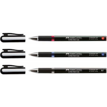 ΣΤΥΛΟ SUPER TRUE GEL 0.7mm (ΜΠΛΕ, ΚΟΚΚΙΝΟ, ΜΑΥΡΟ) FABER CASTELL