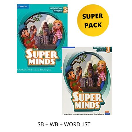 SUPER MINDS 3 SUPER PACK (SB + WB + WORDLIST) 2ND ED