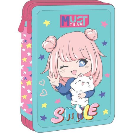 ΣΧΟΛΙΚΗ ΚΑΣΕΤΙΝΑ ΔΙΠΛΗ ΓΕΜΑΤΗ MUST TEAM SMILE