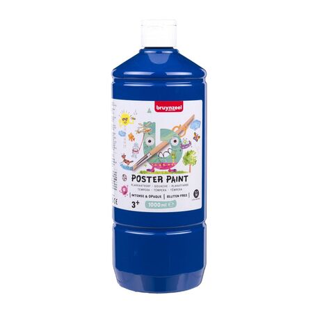 ΤΕΜΠΕΡΑ POSTER PAINT 502 1000ML DEEP BLUE BZL