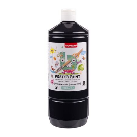 ΤΕΜΠΕΡΑ POSTER PAINT 700 1000ML ΜΑΥΡΟ BZL