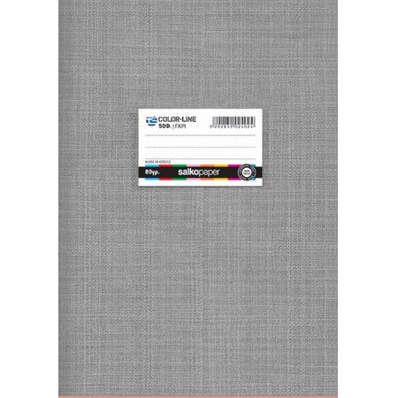 ΤΕΤΡΑΔΙΟ COLORLINE 80gr ΓΚΡΙ Α4 21Χ29/40Φ ΡΙΓΕ
