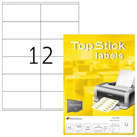 Top Stick Ετικέτες Α4 8715 105 x 48 mm