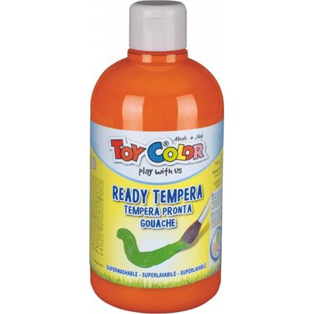 Toy Color Τέμπερα Δοχείο Orange 500 ml
