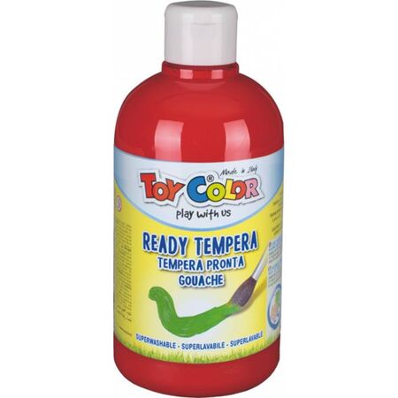 Toy Color Τέμπερα Δοχείο Red 500 ml