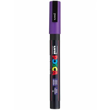 Uni Μαρκαδόρος Ζωγραφικής Posca PC-3M 12 Violet
