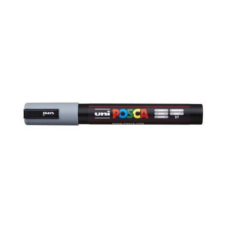 Uni Μαρκαδόρος Ζωγραφικής Posca PC-5M 37 Grey
