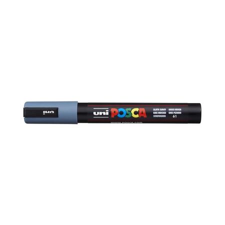 Uni Μαρκαδόρος Ζωγραφικής Posca PC-5M 61 Slate Grey