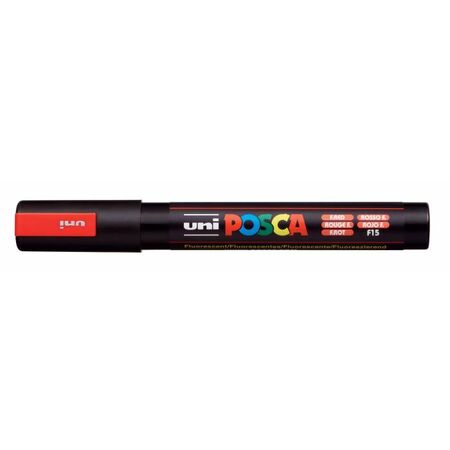 Uni Μαρκαδόρος Ζωγραφικής Posca PC-5M F15 Fluo Red