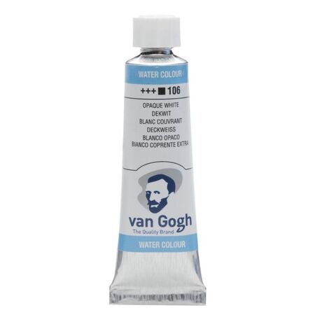WATERCOLOUR VAN GOGH 10ML 106 WHITE EXTRA OPAQ