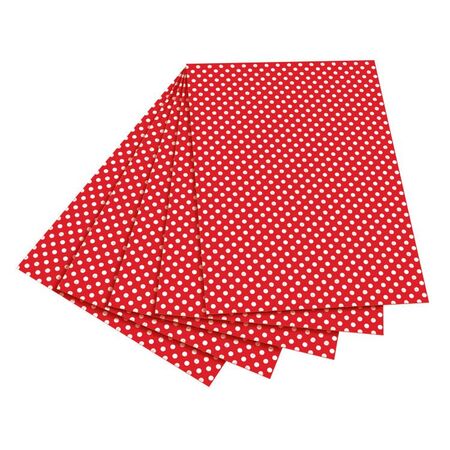 ΧΑΡΤΟΝΙ ΜΕ ΣΧΕΔΙΑ ΠΟΥΑ ΚΟΚΚΙΝΟ-ΛΕΥΚΟ 50X70, 10ΦΥΛΛΑ 300g FOLIA