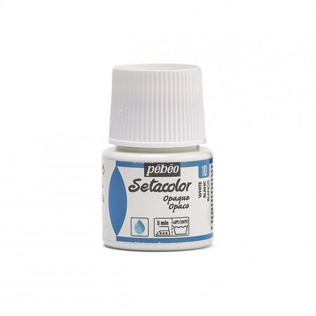 ΧΡΩΜΑ ΥΦΑΣΜΑΤΟΣ ΛΕΥΚΟ SETACOLOR OPAQUE 45 ML