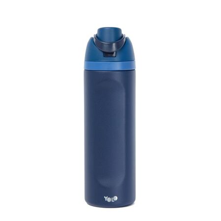 Yolo Μεταλλικό Θερμός 2 Σε 1 Blue Navy 700ml 90584