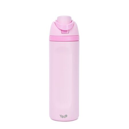 Yolo Μεταλλικό Θερμός 2 Σε 1 Pink 700ml 90583