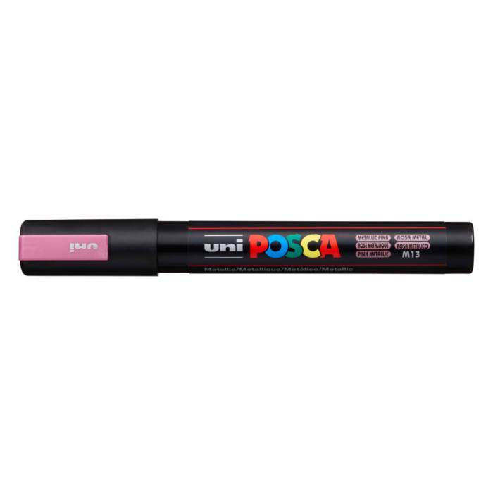Uni Μαρκαδόρος Ζωγραφικής Posca PC-5M M13 Metallic Pink
