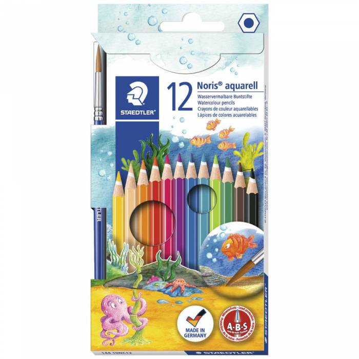 Staedtler Ξυλομπογιές Ακουαρέλας Noris 12 Τεμ.