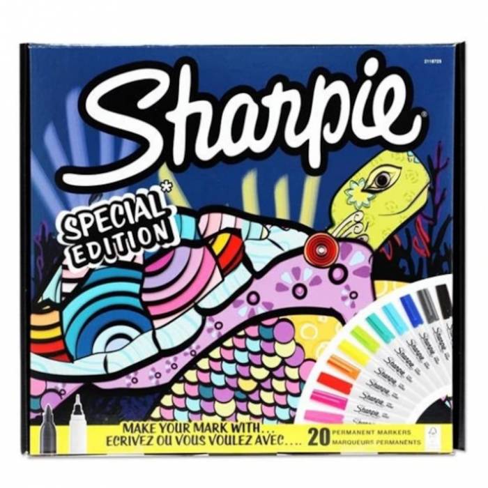 Sharpie Μαρκαδόροι Ζωγραφικής Pack Special Edition Turtle 14 Τεμ. 0.9mm Και 6 Τεμ. 0.3mm