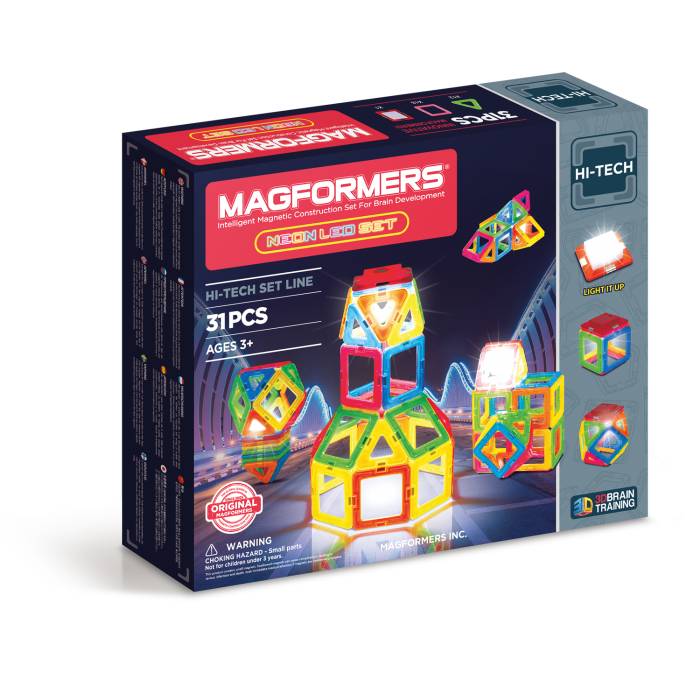 Magformers Hi-Tech Neon 31 Τεμάχια