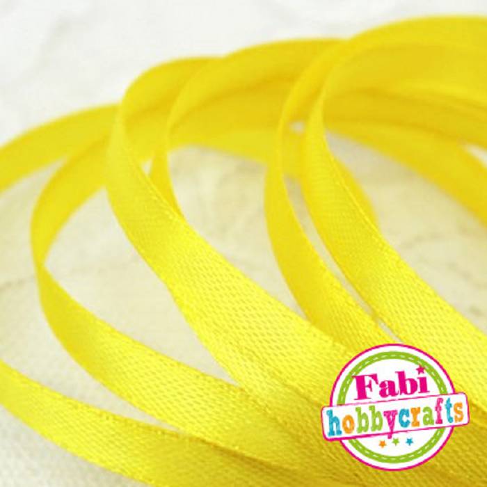 Fabi Κορδέλα Σατέν 6mm x 50y Κίτρινη