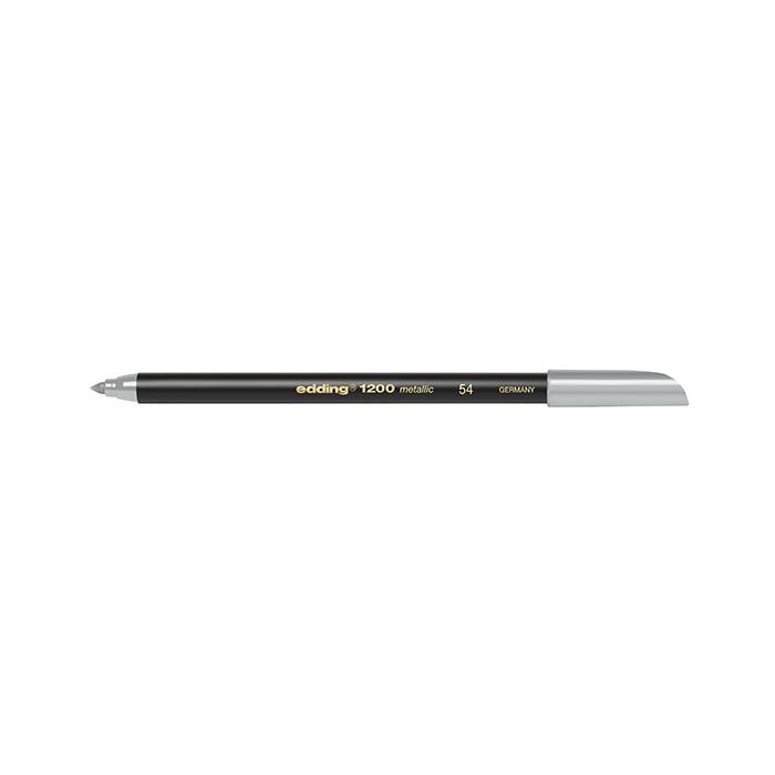 Edding 1200 Μαρκαδόρος Ινών Metallic Ασημί
