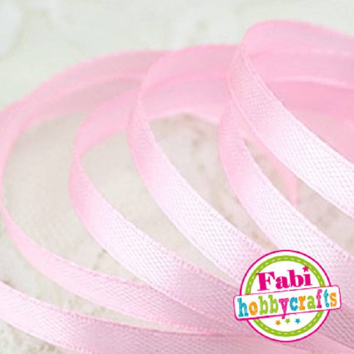 Fabi Κορδέλα Σατέν 6mm x 50y Ροζ
