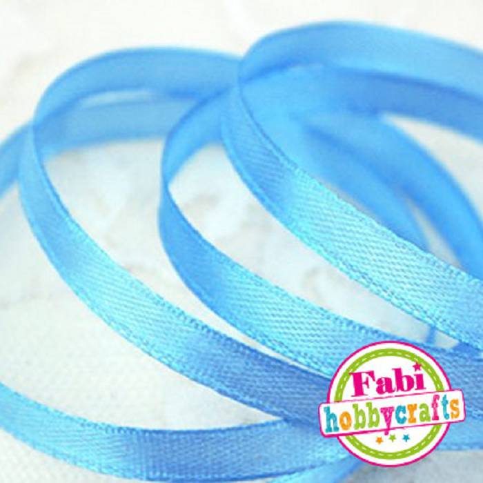 Fabi Κορδέλα Σατέν 6mm x 50y Τυρκουάζ