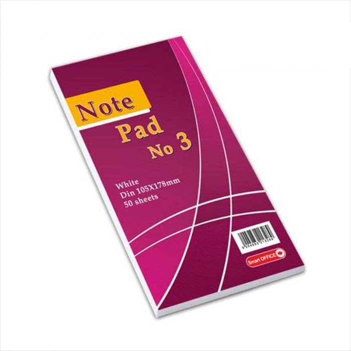 Smart Paper Pen Μπλοκ Νο3 Κολλητό 10,5x17,8cm 50 Φύλλα Λευκά