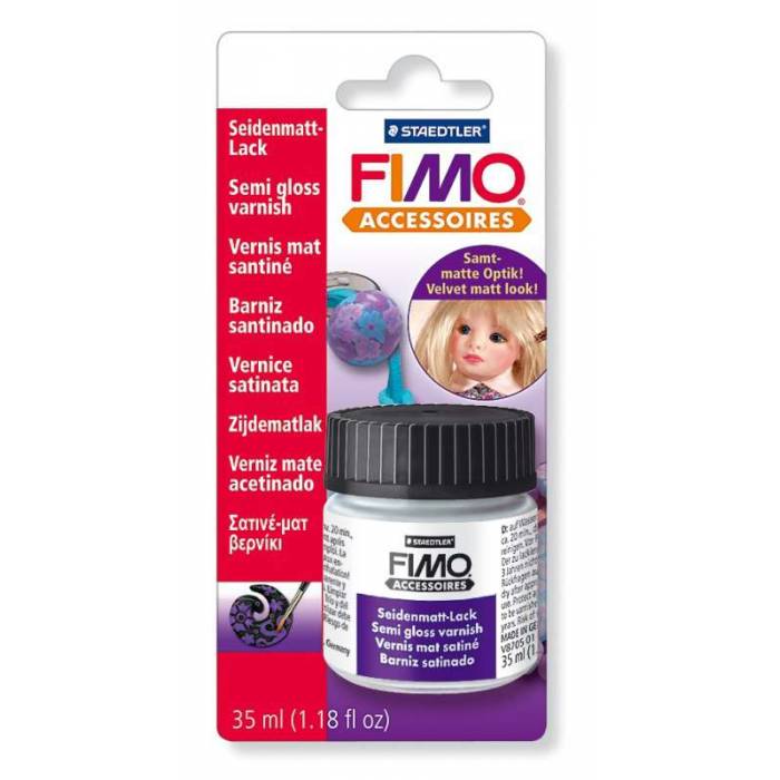 Staedtler Fimo Accessories Semi-Gloss Varnish Βερνίκι Σατινέ-Ματ 35ml