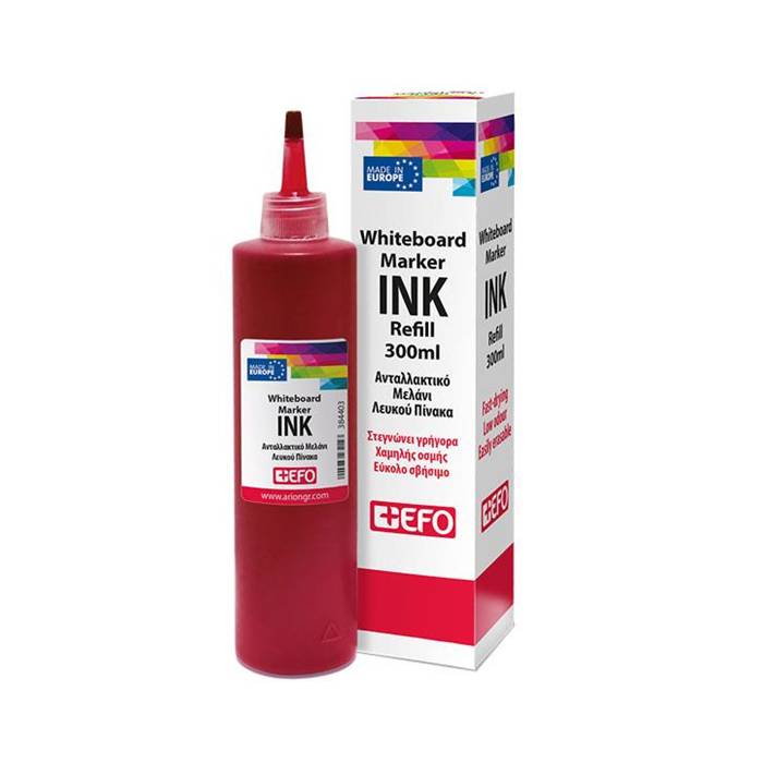 EFO Μελάνι Μαρκαδόρου Πίνακα Κόκκινο 300 ml