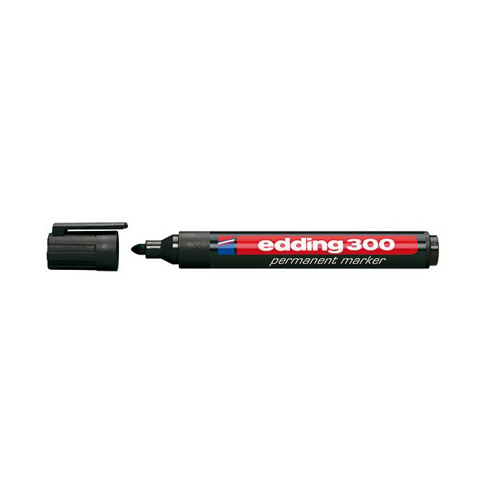 Edding 300 Μαρκαδόρος Ανεξίτηλος Μαύρο